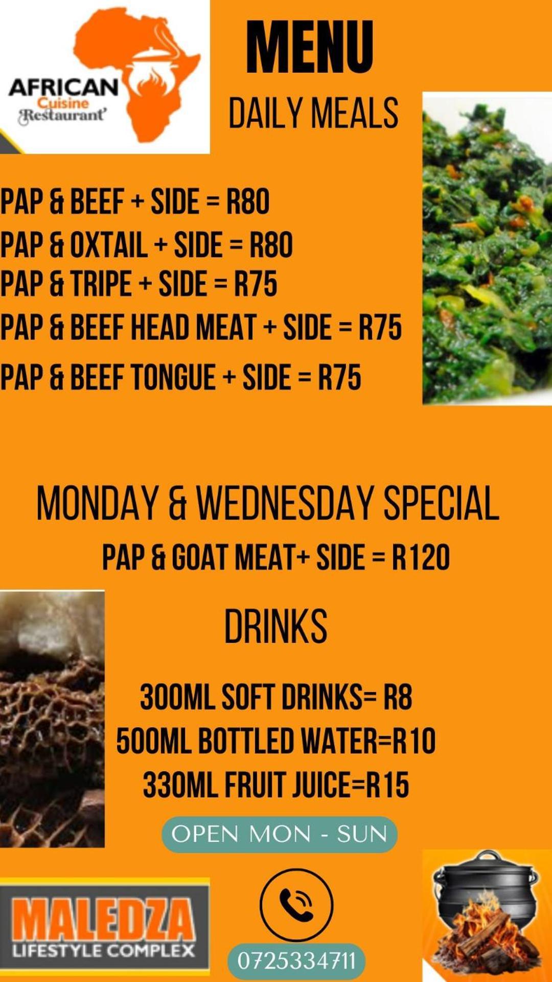 African Cuisine Restaurant Bed & Breakfast Giyani Екстериор снимка
